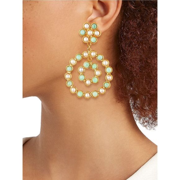 Sylvia Toledano
Flower Candies 22K Goldplated & Multi-Stone Clip-On Drop Earring - Picture 2 of 5